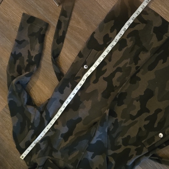 White House Black Market Camo Sweater Coat - Picture 8 of 10